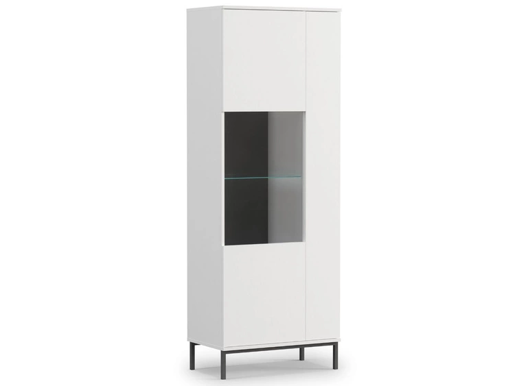 Witryna stojąca do salonu Soroko Biała