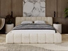 Łóżko tapicerowane z pojemnikiem na pościel 160x200 Ibiza Beżowe