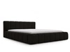 Łóżko tapicerowane z pojemnikiem i stelażem 180x200 Orio Czarny