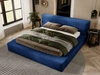 Łóżko tapicerowane z pojemnikiem i stelażem 180x200 Mali Niebieskie