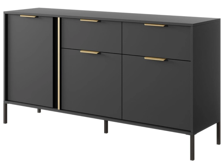 Komoda z drzwiami i szufladami Drino Antracyt