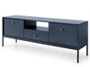 Szafka pod telewizor z szufladami i drzwiczkami na czarnych nóżkach Amor Granatowa