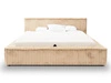 Łóżko tapicerowane z pojemnikiem i stelażem 160x200 Lago Beżowe