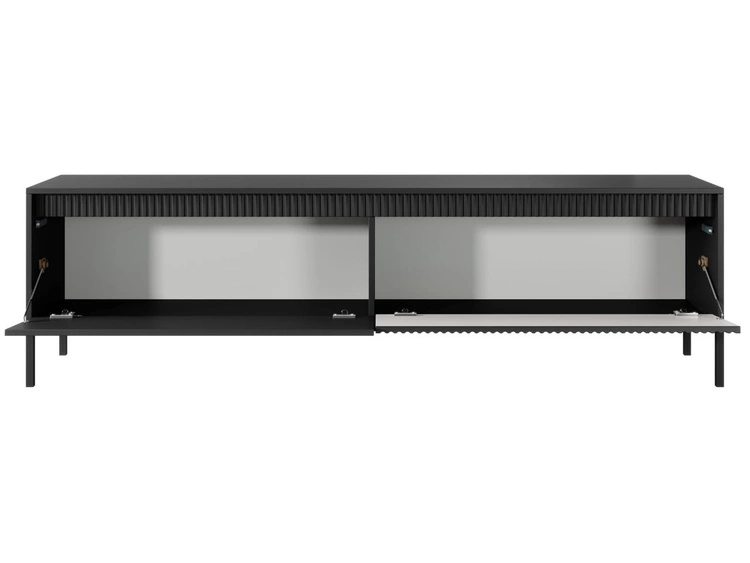 Szafka pod telewizor z drzwiczkami 187 cm Sorano Czarna