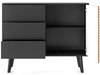 Komoda z drzwiami i szufladami Astro Czarna