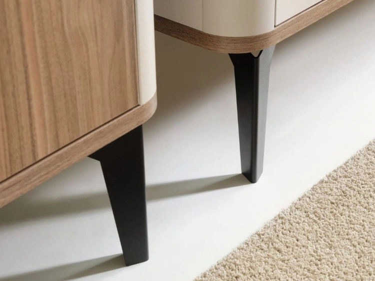 Stolik nocny z szafką Arelis Kaszmir, Orzech Royal