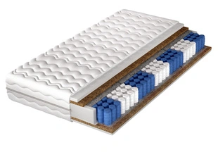 Materac kieszeniowy pocket z matą kokosową Sola 140x200