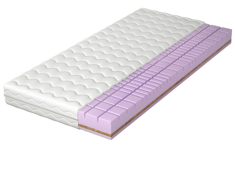 Materac piankowy z pianką poliuretanową i matą kokosową Silence 120x200