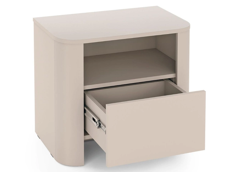 Stolik nocny z szufladą do sypialni Brillo Kaszmir