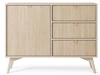 Komoda z drzwiami i szufladami 106 cm Modena Beż Piaskowy