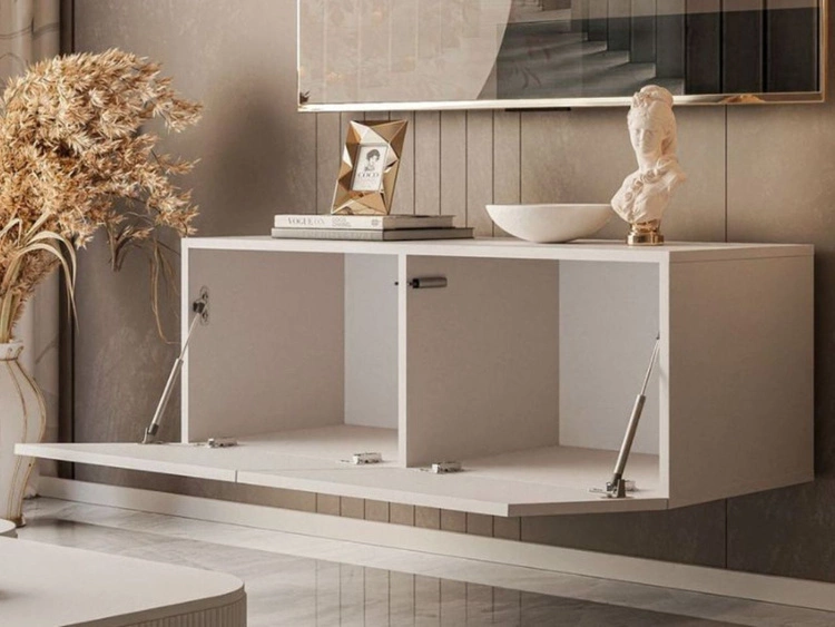 Wisząca szafka RTV pod telewizor z drzwiczkami 100 cm Nodoo Kaszmir