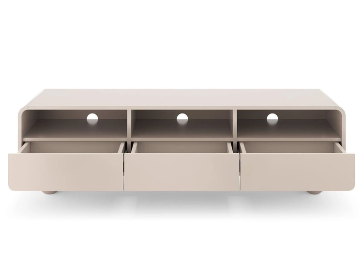 Szafka RTV 160 z szufladami na kulistych nóżkach Soffio Kaszmir