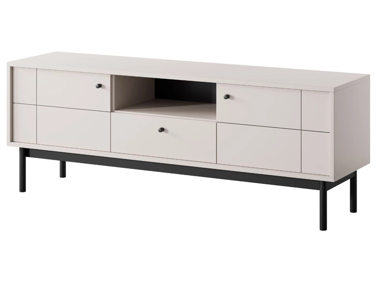 Szafka pod telewizor z szufladami i drzwiczkami Julio Kaszmir