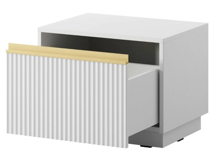 Stolik nocny z drzwiczkami Roland Biały