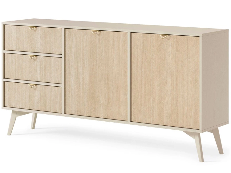 Komoda z drzwiami i szufladami Modena Beż Piskowy