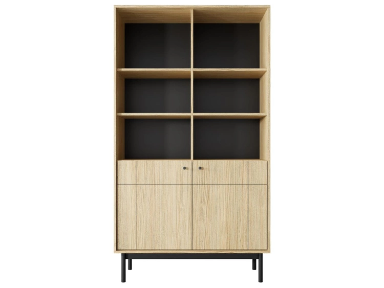 Regał z drzwiczkami Julio Dąb Linea