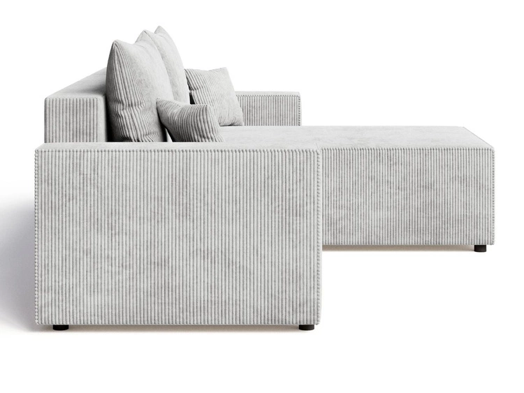 Narożnik L uniwersalny z funkcją spania i pojemnikiem Nivo Szary