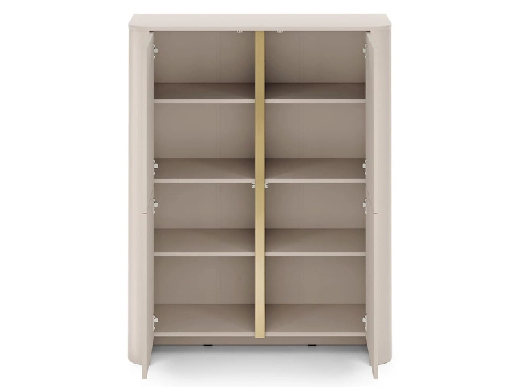 Zestaw mebli do salonu ze złotą listwą dekoracyjną Brillo Kaszmir