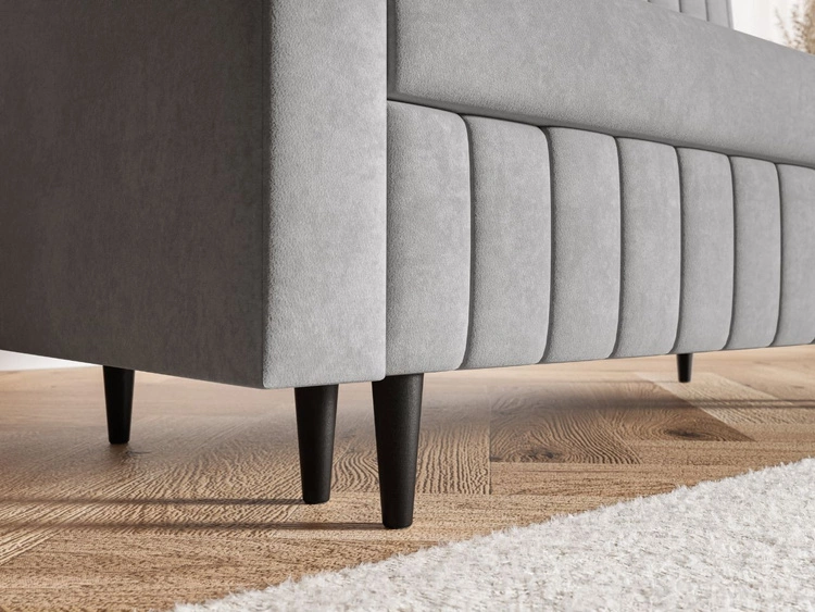 Kanapa z funkcją spania i pojemnikiem na pościel Castelo zielona