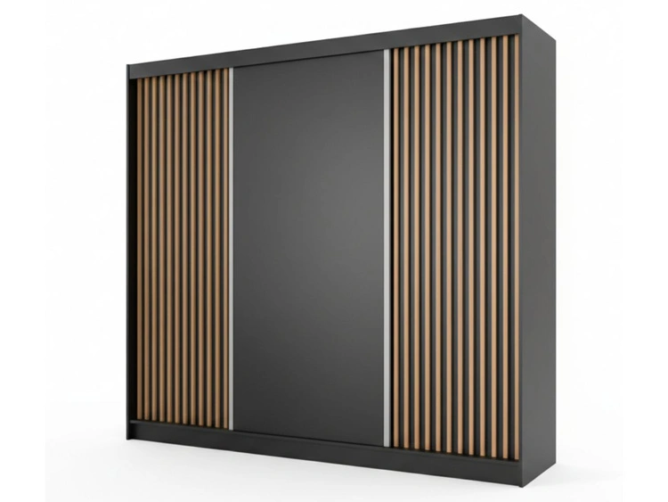 250 cm \ Czarny || Dąb wotan \ Nie