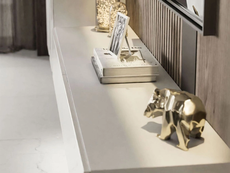 Meblościanka wisząca do salonu Sorelle Biały połysk