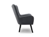 Fotel na nóżkach Ceres Grafitowy