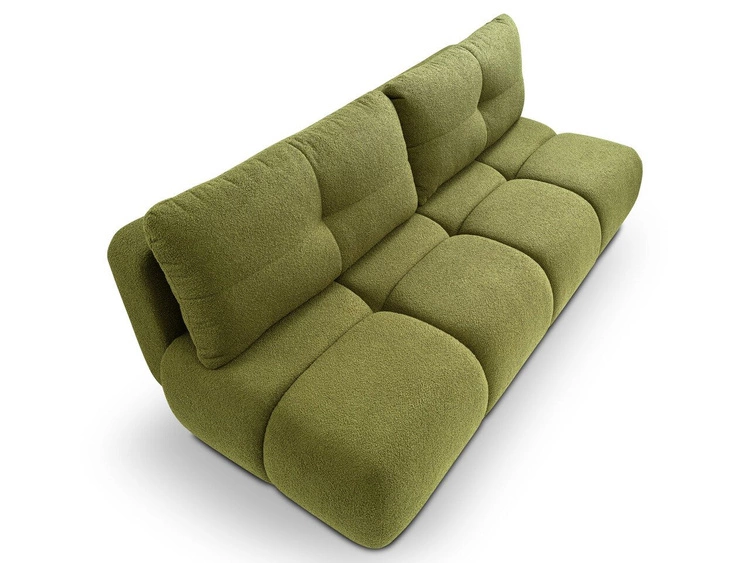 Kanapa z funkcją spania i pojemnikiem na pościel Milet Zielona