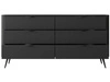 Komoda z 6 szufladami Latina Czarna
