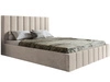 Łóżko tapicerowane z pojemnikiem i stelażem Siena 160x200 beżowy