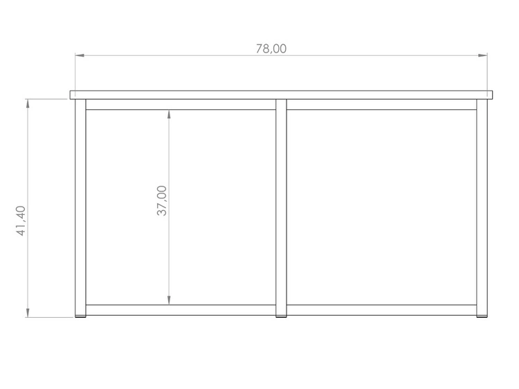 Okrągły stolik kawowy Fallon Granatowy