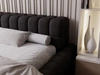 Łóżko tapicerowane ze stelażem 180x200 Imagine Czarne