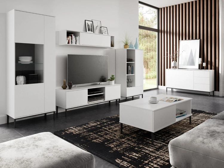 Szafka pod telewizor z drzwiczkami Soroko Biała