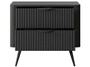 Stolik nocny z szufladami Latina Czarny