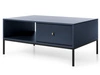 Stolik kawowy z szufladą na czarnych nóżkach Amor Granatowy