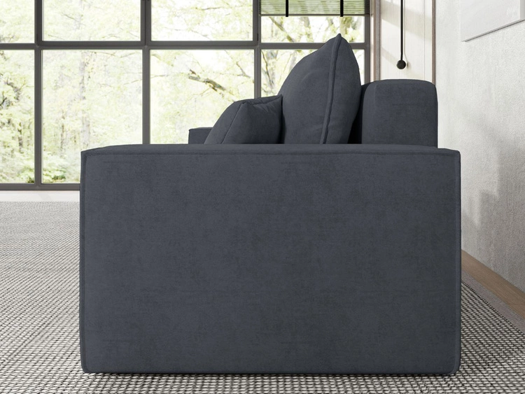 Kanapa z funkcją spania i pojemnikiem na pościel Sivra Szara