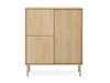 Komoda trzydrzwiowa wysoka Gradimento Dąb Cremona