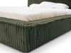 Łóżko tapicerowane z pojemnikiem i stelażem 120x200 Lago Zielone