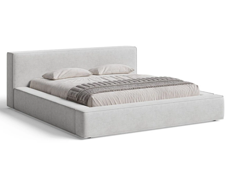Łóżko tapicerowane z pojemnikiem i stelażem 160x200 Mali Szare