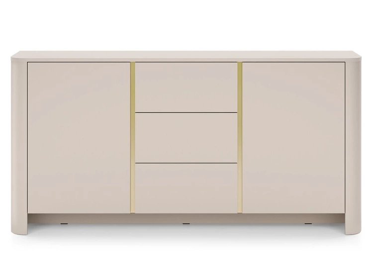 Zestaw mebli do salonu ze złotą listwą dekoracyjną Brillo Kaszmir