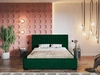 Łóżko tapicerowane z pojemnikiem i stelażem 160x200 Toscania Zielone