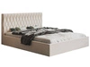 Łóżko tapicerowane z pojemnikiem i stelażem 180x200 Benny Beżowe