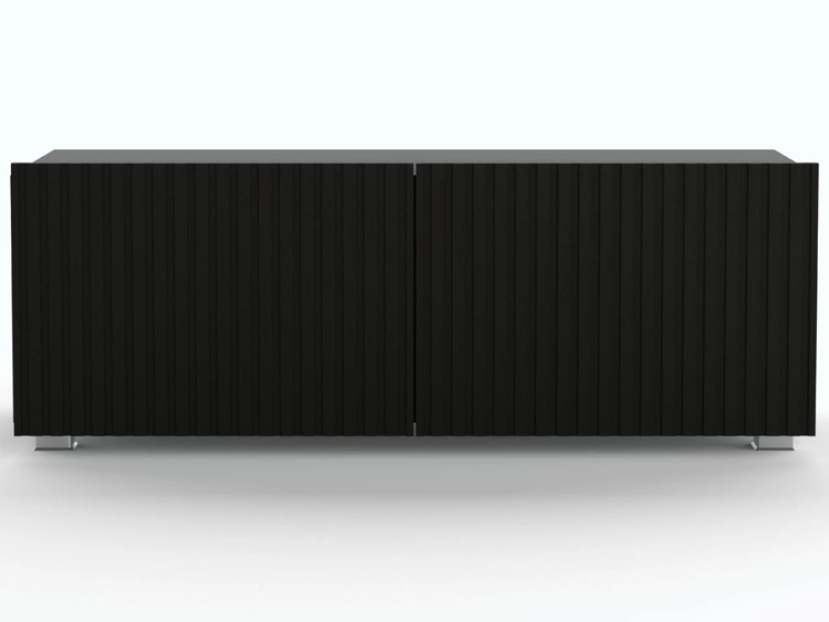 Szafka pod telewizor z drzwiczkami Kioto Czarny