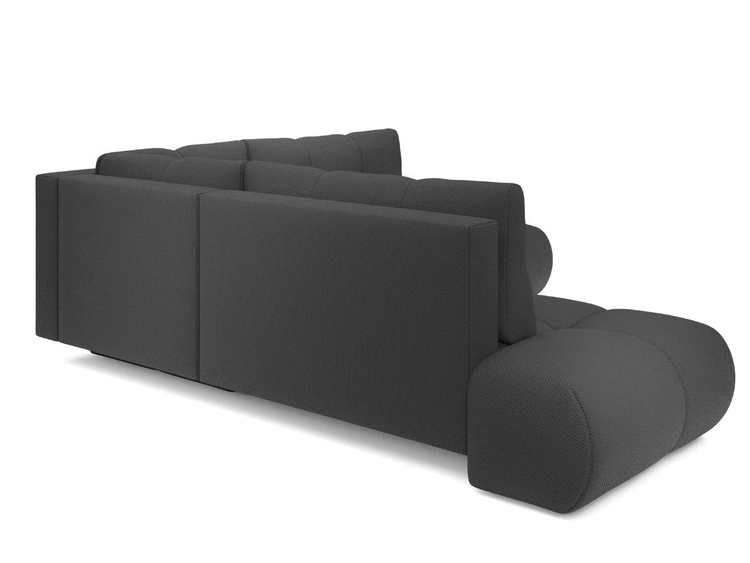 Narożnik z funkcją spania i pojemnikiem Lewy Kair Grafitowy