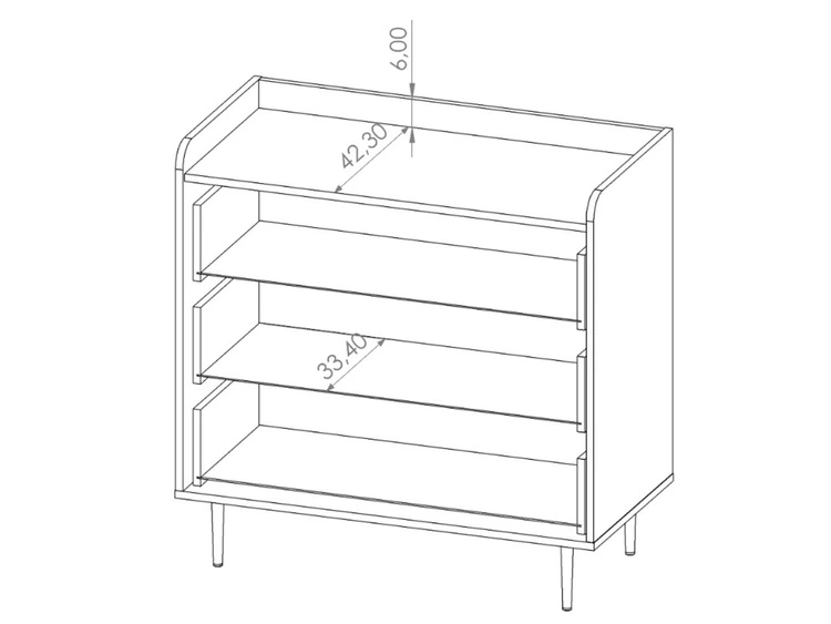 Zestaw mebli do salonu Vasa Brązowy