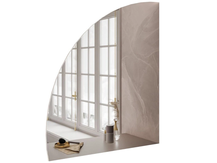 Lustro wiszące lewostronne z oświetleniem LED Clarette