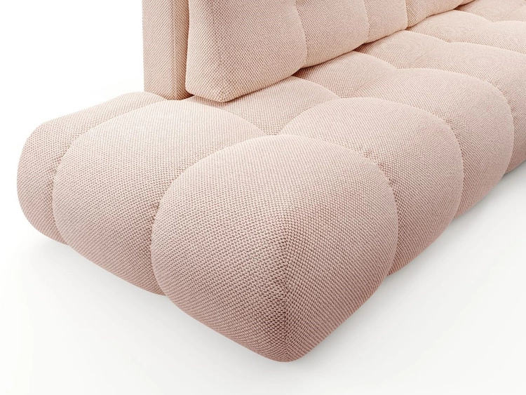 Narożnik L Prawy z funkcją spania i pojemnikiem Sile L Jasnoróżowy