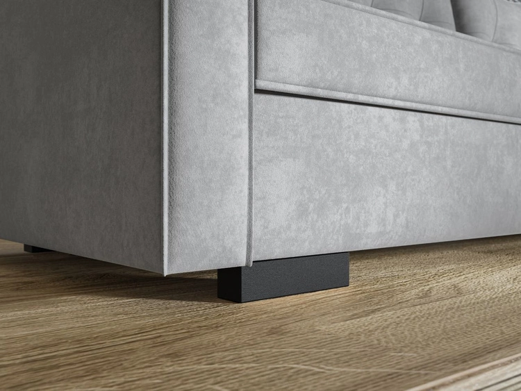 Kanapa z funkcją spania i pojemnikiem na pościel Pori zielona