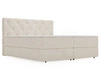 Łóżko kontynentalne z pojemnikiem na pościel 200x200 Napoli Beżowe