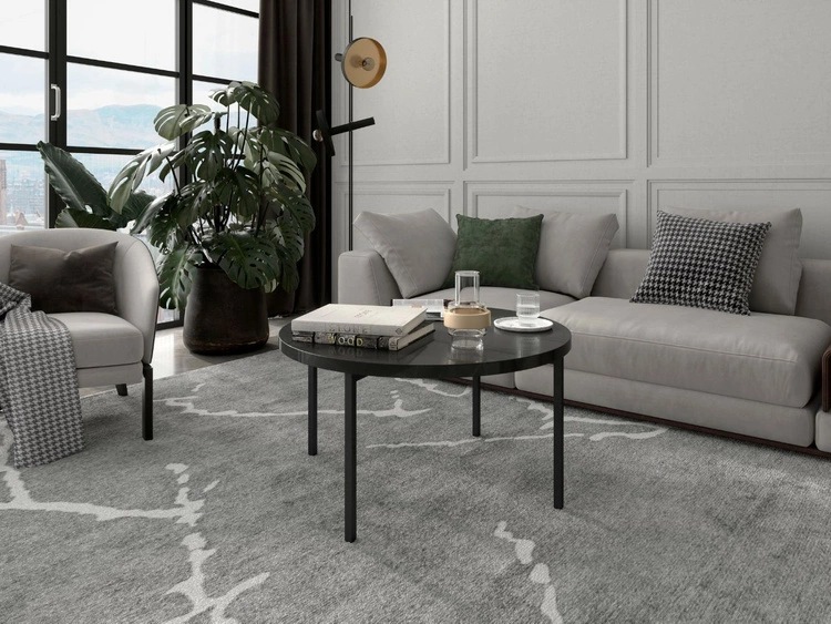 Okrągły stolik kawowy Sevilla Czarny Połsyk