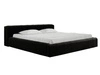 Łóżko tapicerowane z pojemnikiem i stelażem 120x200 Lipari Czarny